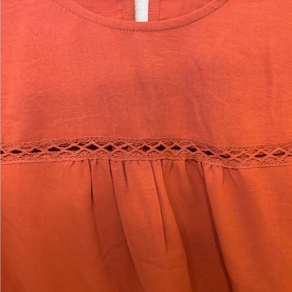 Knox Rose Rust Embroidered Women's Blouse - Picture 5 of 7